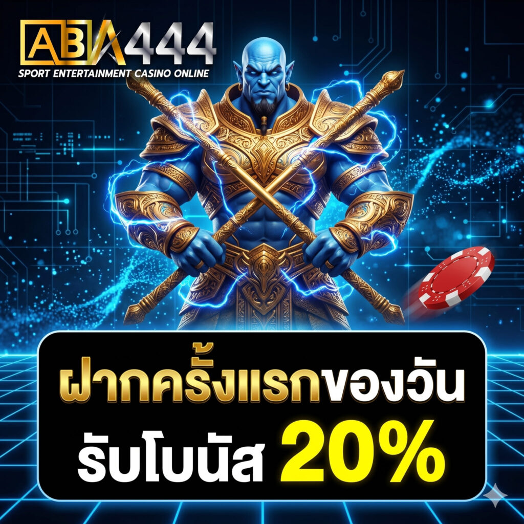 ฝากครั้งแรกของวัน 20%